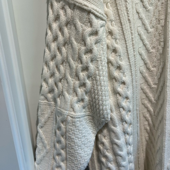 We The Free by Free People Cable Knit Sweater- Cream/Ivory- Size XL - Picture 5 of 7